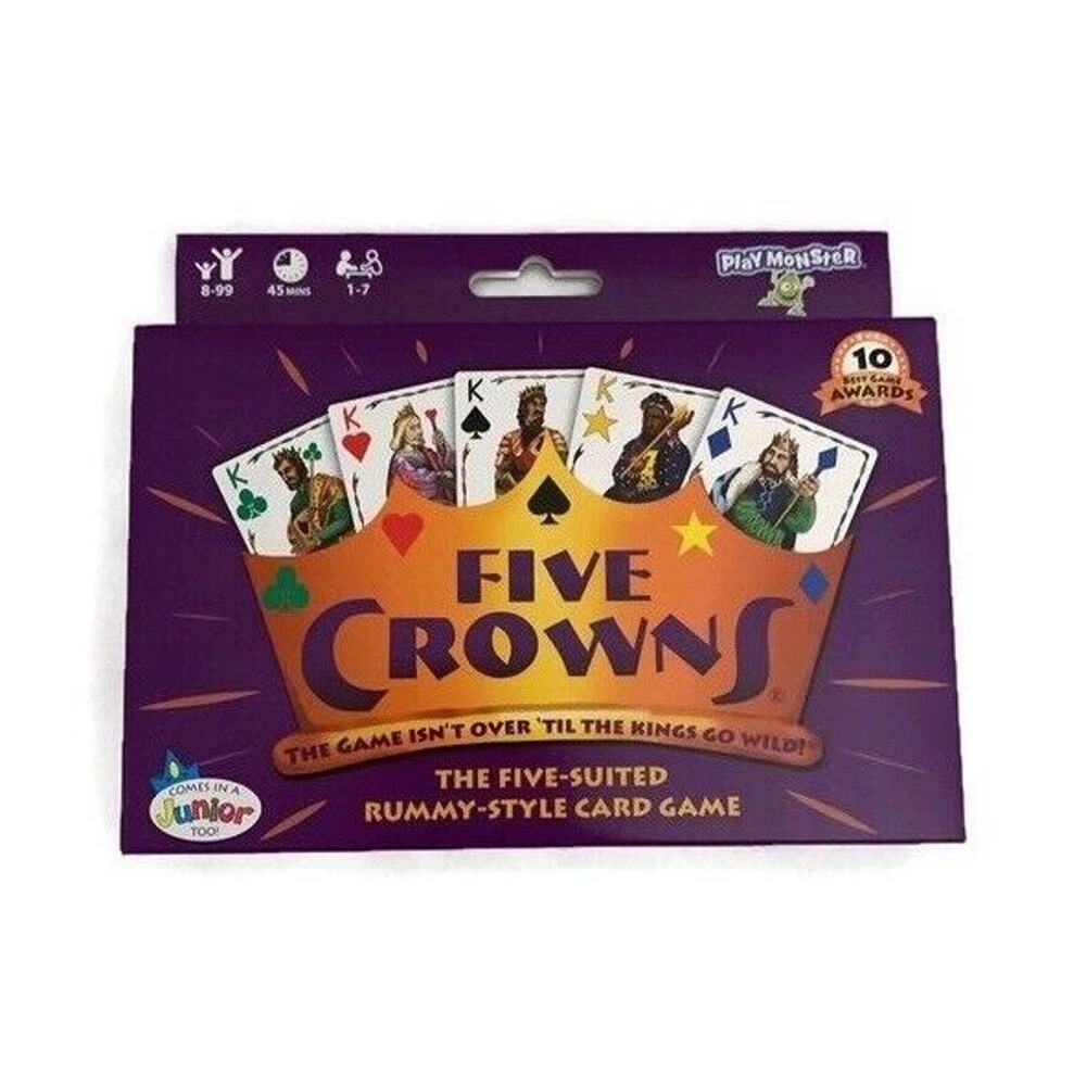 New Five Crowns Five Suited Rummy Style Card Game Sealed